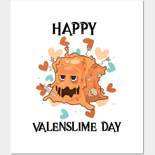 Happy Valenslime Roleplaying Video Game RPG Geek Couple Gift Posters and Art